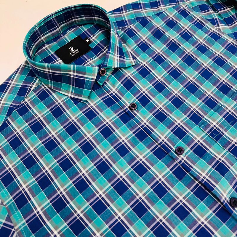 Fine Cotton Men's Full Sleeves Shirt