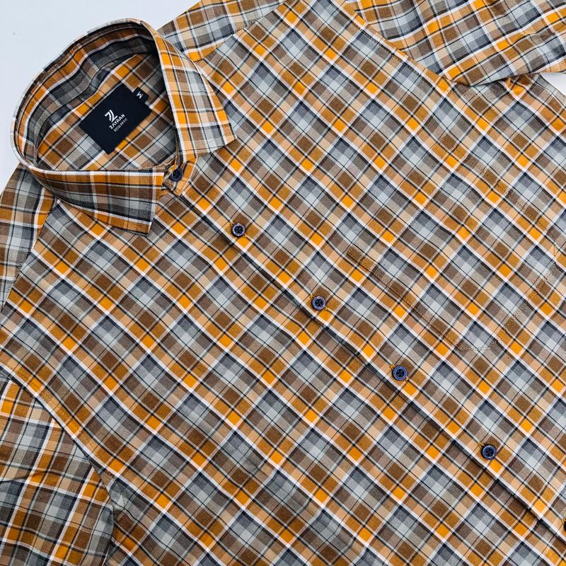 Fine Cotton Men's Full Sleeves Shirt
