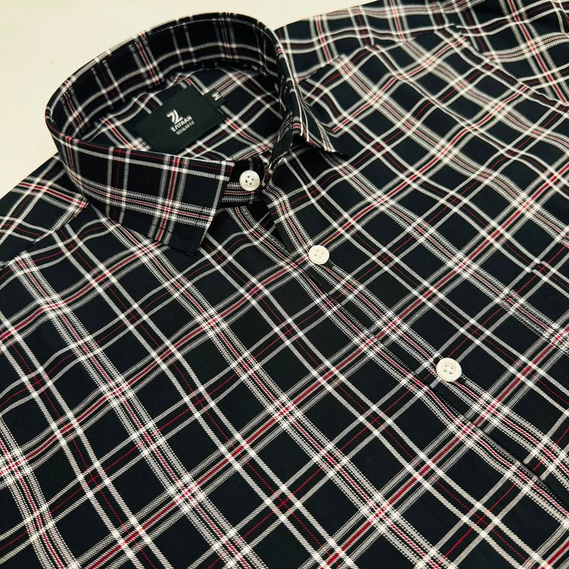 Fine Cotton Men's Full Sleeves Shirt