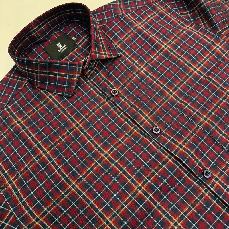 Fine Cotton Men's Full Sleeves Shirt