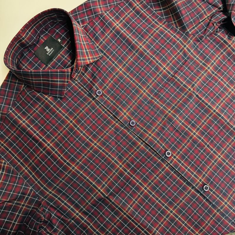 Fine Cotton Men's Full Sleeves Shirt