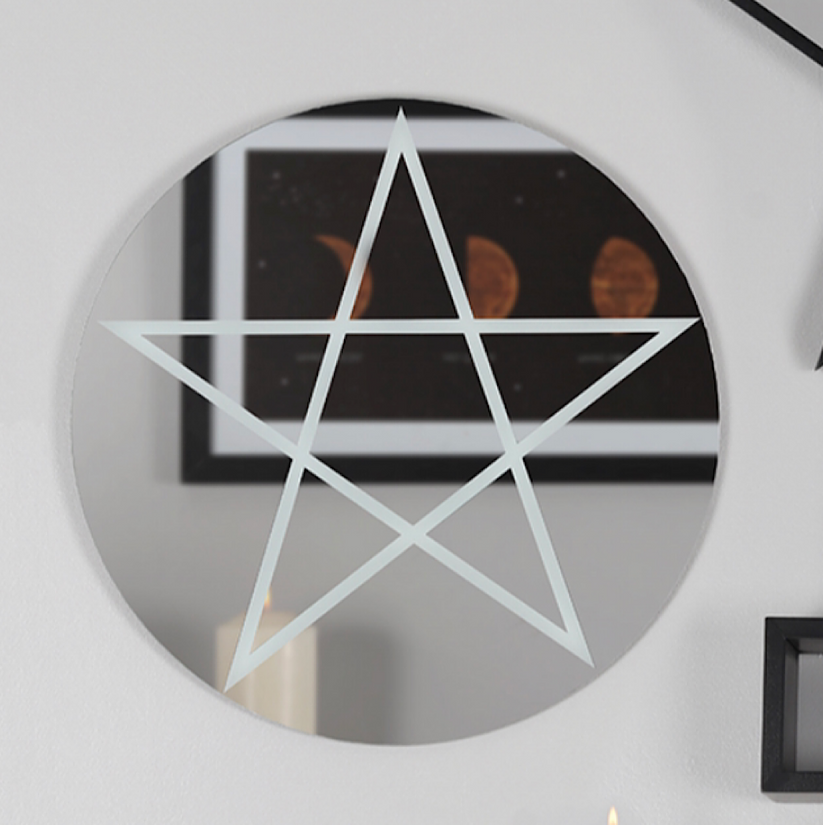 Round Pentagram Mirror