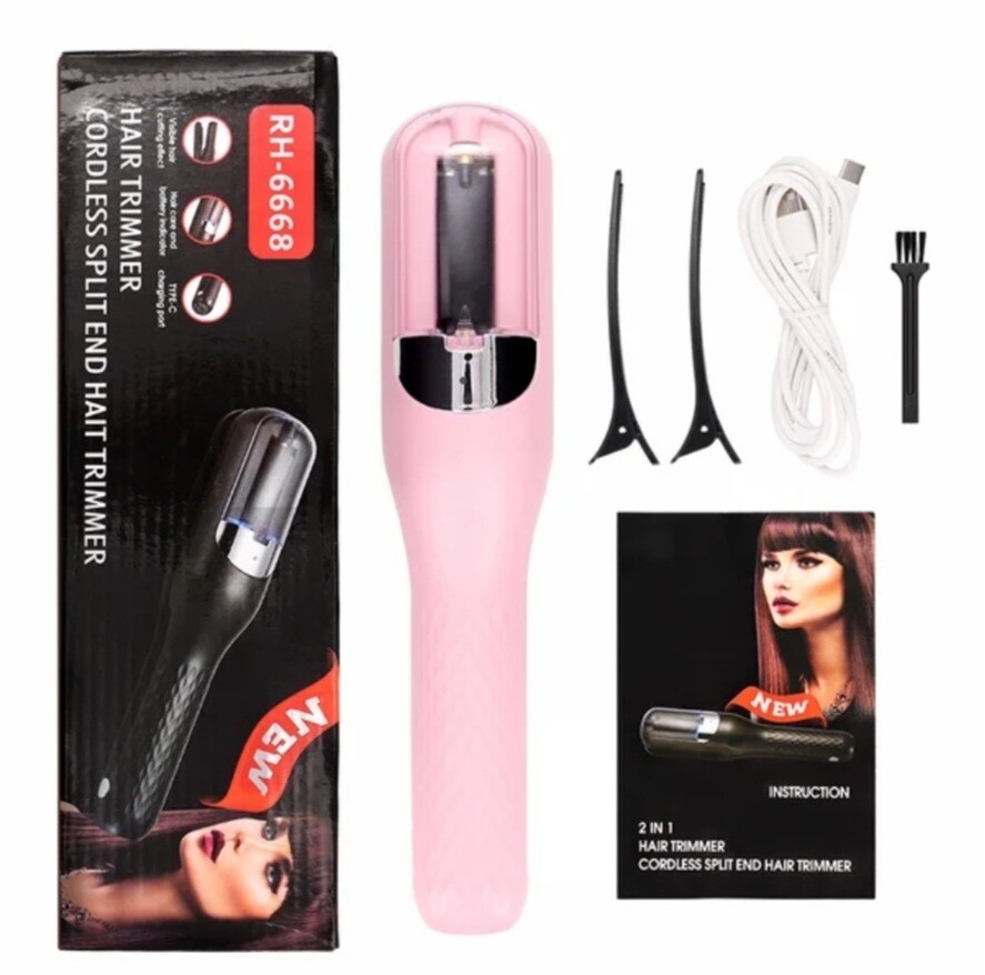 Cordless split end trimmer
