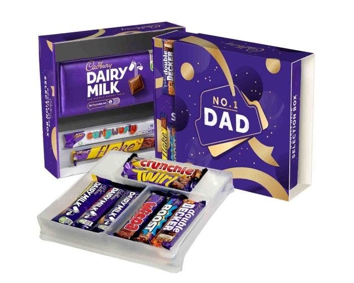 CADBURY NO.1 DAD SELECTION BOX FOR FATHER&#39;S DAY
