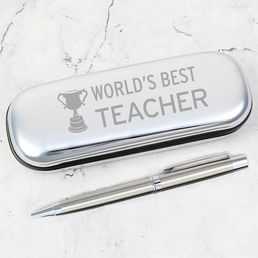 World&#39;s Best Teacher Pen &amp; Box
