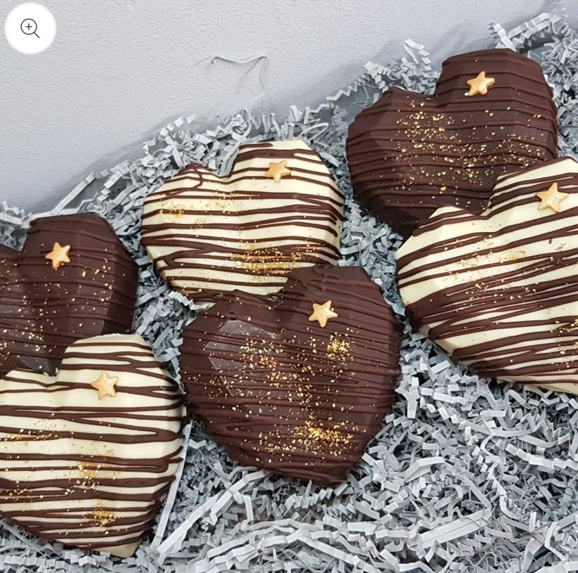Geo Heart Brownies