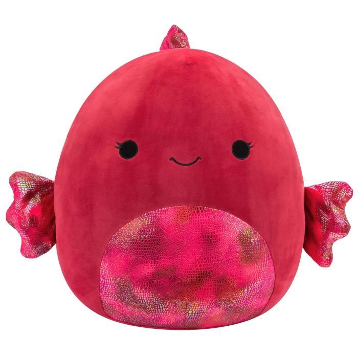 Original Squishmallows 16-Inch - Barella the Raspberry Fish Plush