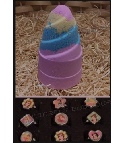 Hidden Treasure Bath Bomb - Princess Ring Inside