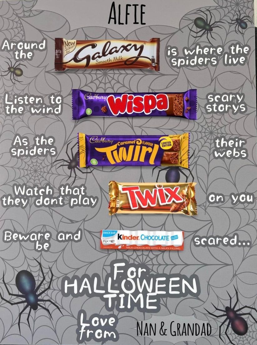 Halloween chocolate board