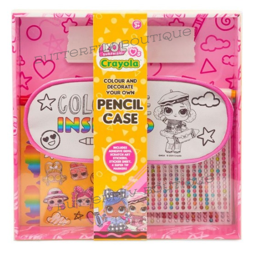 Crayola L.O.L. Surprise! Colour and Decorate Your Own Pencil Case
