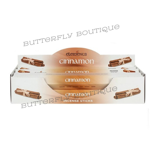 Set of 6 Packets of Elements Cinnamon Incense Sticks