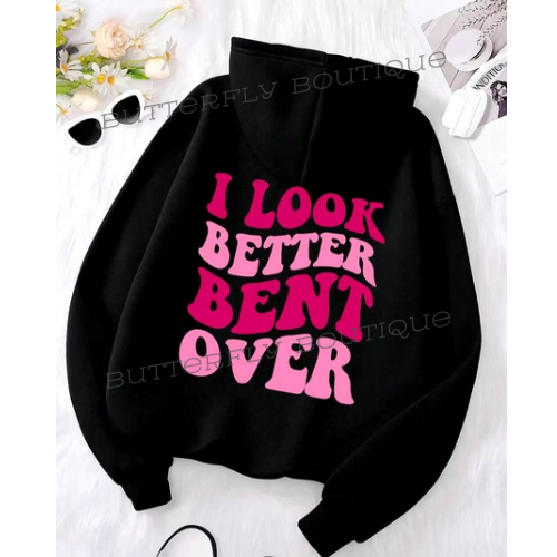 Womens slogan hoodie