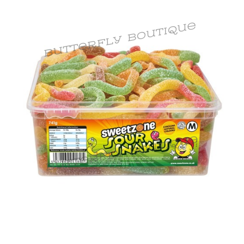 Sour Snakes 800g Tub