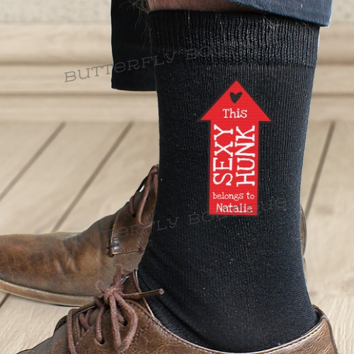 Personalised Sexy Hunk Mens Socks