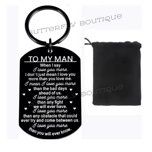 To my man keyring