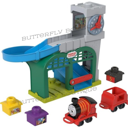 Thomas &amp; Friends My First Knapford Station Train Playset with Stack &amp; Wobble Cargo