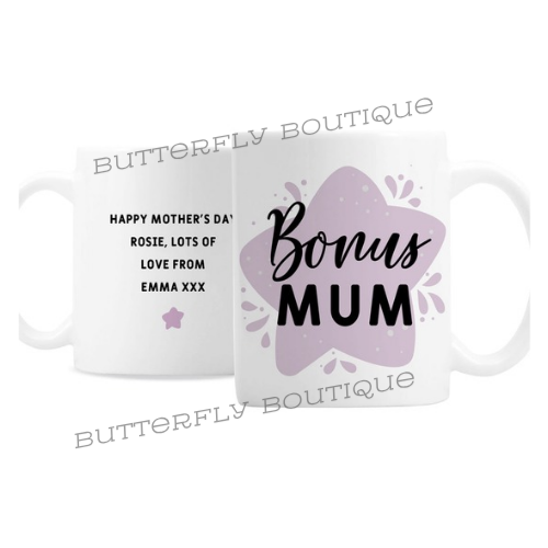 Personalised To My Bonus Mum Mug