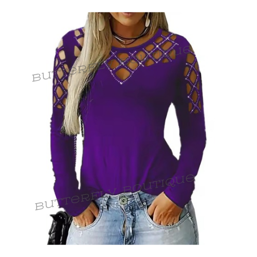 O neck fashion top