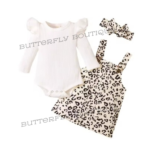 Baby girls leopard print set