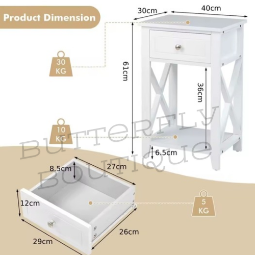 Wooden side table