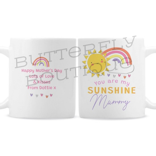 Personalised You Are My Sunshine Mug