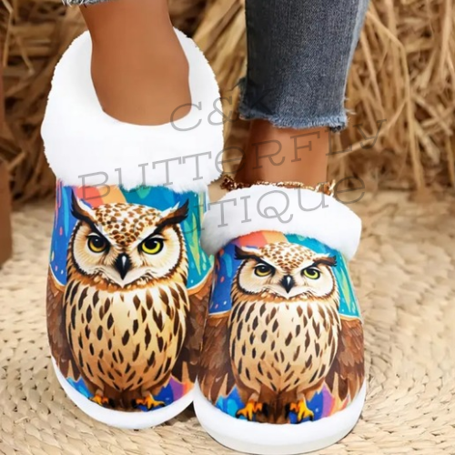 Owl slippers