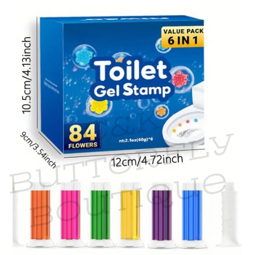 Gel toilet stamps