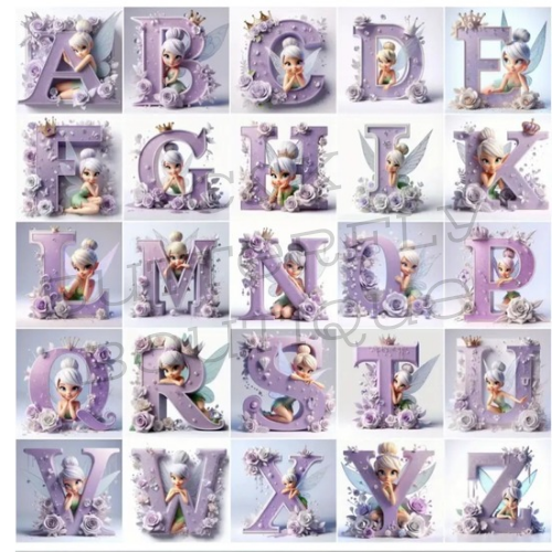 Letter diamond art