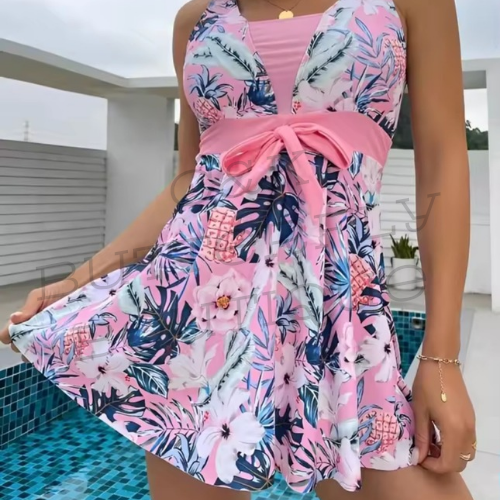 Tropical knot swimwear