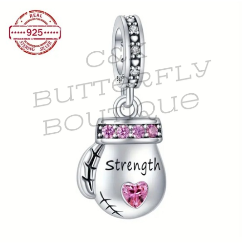 Strength boxing glove charm