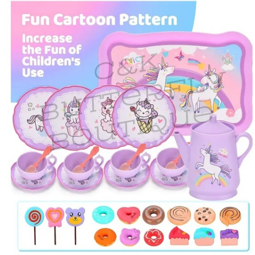 Unicorn tea set