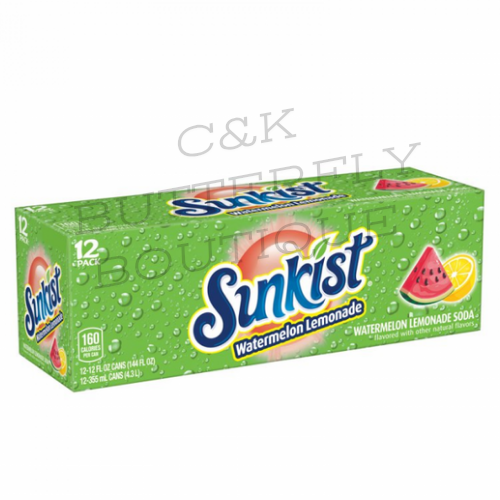 Sunkist Watermelon Lemonade - 12-Pack (12 x 12fl.oz (355ml))