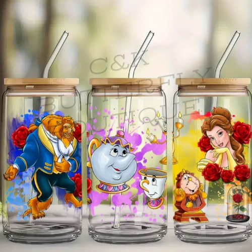 16oz with lid and straw