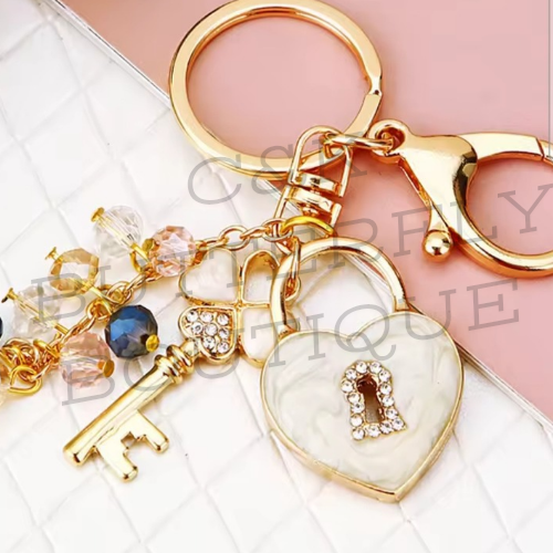 Keychain with dripping lock