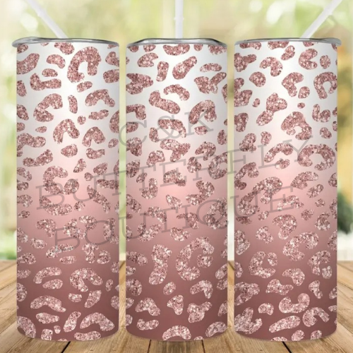 Leopard print tumbler