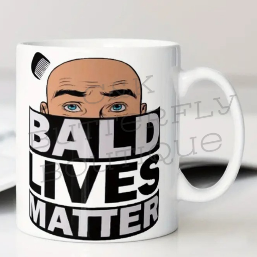 Bald lives matter mug
