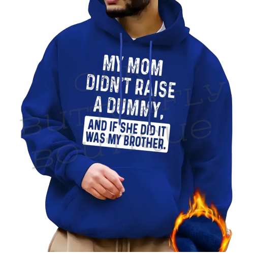 Mens slogan hoodie