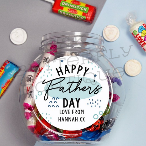 Personalised Father&#39;s Day Sweet Jar