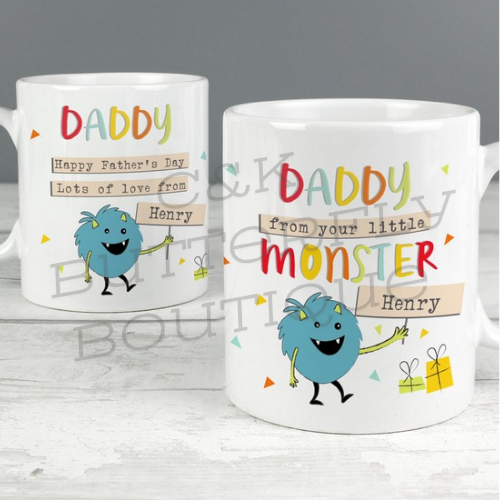 Personalised Little Monster Mug