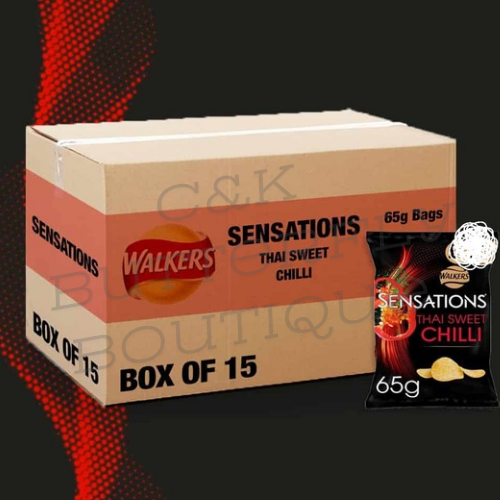 18x Walkers Sensations Thai Sweet Chilli 65g