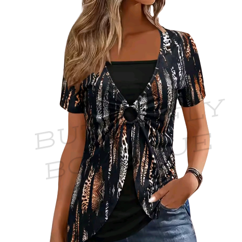 Leopard print 2pc plus size