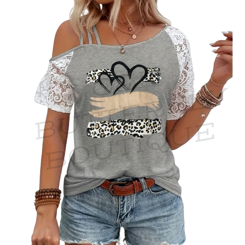 elegant off shoulder t shirt