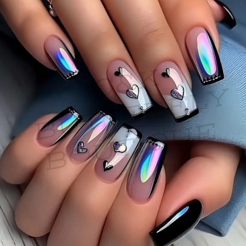 Elegant love nails