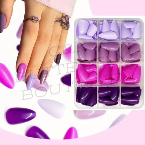 Almond nails mixed set