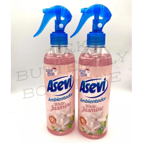 Asevi spanish Air Freshener &amp; Fabric Spray Woody, White Jasmine 400ml X2