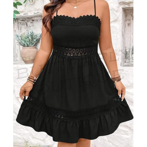 Sleeveless plus size dress