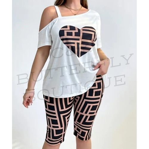 Plus size 2 piece set