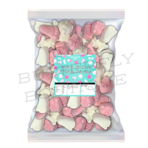 Candycrave Baby Pink &amp; White Foam Mix 1kg