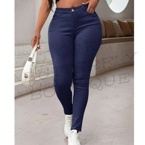 High waisted jeans