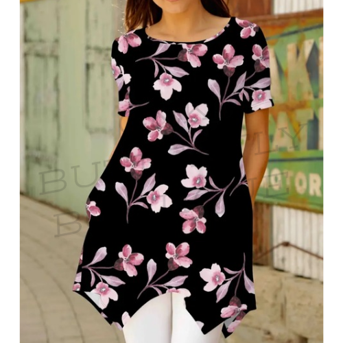 Floral plus size top